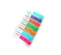 Lot de 35 porte-objets biologiques en verre solide - Sept échantillons catégorisés - Convient pour les établissements éducatifs et les analyses de laboratoire - Kit de support d'objets en verre pour