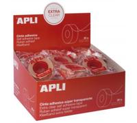 Lot de 35 Ruban adhésif cristal, 19mm x 33m