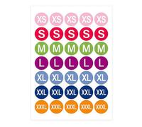 Lot de 350 étiquettes autocollantes à code couleur pour vêtements, chaussures, chapeaux, inventaires, tickets, autocollants multicolores