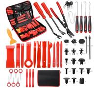 Lot de 350 outils de démontage de garnitures de voiture - Kit d'outils de démontage de voiture pour tableau de bord de voiture, tableau de bord, radio, outils de levier en plastique, pince/outil de