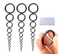 Lot de 36 anneaux de canne à pêche, 1 boîte de rangement, kit de réparation de canne à pêche, anneau de réparation de canne à pêche, anneau de guidage de canne à pêche, accessoires pour équipement de