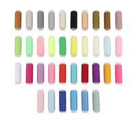 Lot de 36 bobines de fil de soie multifonction avec fils en polyester pour la fabrication de bijoux, la couture et les applications de mode