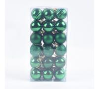 Lot de 36 boules de Noël incassables de 4 cm, styles variés