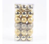 Lot de 36 boules de sapin de Noël incassables pour une expérience de vacances joyeuse (doré)