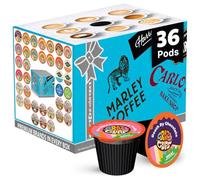 Lot de 36 capsules de café aromatisées, compatibles avec les cafetières Keurig K Cups, échantillons de café décaféinés assortis (1 pièce)