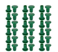Lot de 36 capuchons de protection pour plantes vertes pour bâtons de bambou, couvertures flexibles en PVC comme protection des bords dans le jardin, résistants aux intempéries et réutilisables, 3 x