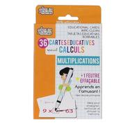 Lot de 36 cartes éducatives effaçables - CMP