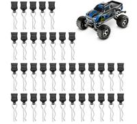 Lot de 36 Clips de carrosserie RC - en Acier Inoxydable - pour Voiture RC - Accessoires de Rechange pour Voitures RC - Accessoires pour Voitures Traxxas RC pour pièces de Rechange Deerc Haiboxing