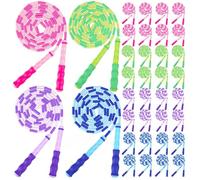 Lot de 36 cordes à sauter réglables pour enfants de 4, 5, 6, 7, 8, 10, 12, pour garder la forme, l'entraînement pour l'exercice, corde à sauter fine à la maison, à l'école, à la salle de sport