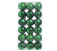 Lot de 36 décorations de Noël incassables pour sapin de Noël, couronne de Noël, fête de fin d'année, 145 cm (vert)