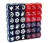 Lot de 36 dés MTG de capacité de 12 mm, dés MTG 1/+1 compteur en vrac, jetons de buff, jetons (multicolore)