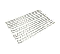Lot de 36 écrous de rayons en acier pour roues arrière de 53,3 cm, 45,7 cm, 48,3 cm pour KTM, Honda, Yamaha, Kawasaki, Suzuki, EXC, EXCF, XC, CRF, YZF, XR (193 mm, 198 mm, 4 mm)