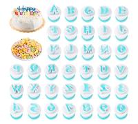 Lot de 36 emporte-pièces en forme de lettres majuscules pour fondant, lettres de l'alphabet et chiffres, décoration de gâteau, réutilisables, accessoires de pâtisserie pour sucre, biscuits