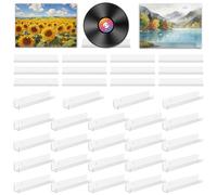 Lot de 36 étagères murales étroites flottantes pour disques vinyles - 30,5 cm - Transparent - Pour vernis à ongles, livres, images, maquillage - Organiseur acrylique pour chambre à coucher, salon