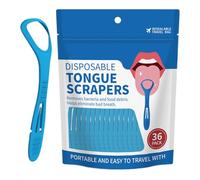 Lot de 36 gratte-langue jetables professionnels antidérapants pour adultes et, réduit la mauvaise, outil de soins hygiéniques pour famille, maison, voyage, bureau, anniversaire