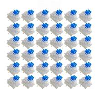 Lot de 36 interrupteurs mécaniques à clé 3 broches en plastique (marron) | Boîtier en plastique, design résistant à la poussière, structure étanche, transparent pour le dessus pour LED