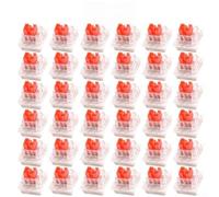 Lot de 36 interrupteurs tactiles mécaniques à 3 broches (rouge)