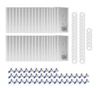 Lot de 36 lames de rechange compatibles avec Mammotion Luba - Revêtement en titane - Lames de rechange pour tondeuse à gazon robot Yuka toutes les séries
