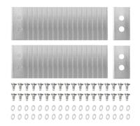 Lot de 36 lames de rechange compatibles avec Mammotion Luba & Yukas toutes les séries, lames de rechange robustes en titane pour tondeuse à gazon, avec rondelles en plastique, lames de rechange pour