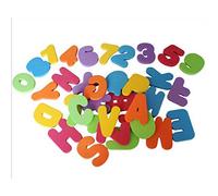 Lot de 36 lettres alphanumériques flottantes pour salle de bain - Chiffres souples - Autocollant de salle de bain pour bébé - Traitement durable