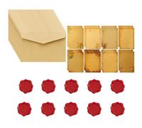 Lot de 36 lettres d'amour vintage et enveloppes, ensemble de lettres manuscrites pour notes romantiques et loisirs créatifs, convient aux amoureux pour exprimer l'amour