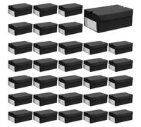 Lot de 36 mini boîtes cadeaux pour chaussures de 15,5 x 10,9 x 6,6 cm, mini boîtes cadeaux pour bonbons, biscuits, collations, sport, petit coffret cadeau avec étiquette pour mariage, vacances, fête