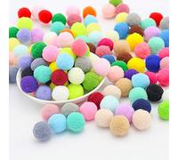Lot de 36 mini pompons colors de 25 mm - Pour le bricolage - Boules de feutre multicolores - Petites pompons - Boules en peluche moelleuses - Pour la dcoration, la couture, le bricolage - Multicolore