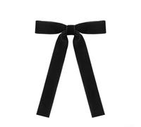 Lot de 36 nœuds en velours pour sapin de Noël avec attaches torsadées dorées, solution élégante de décoration de vacances (noir)