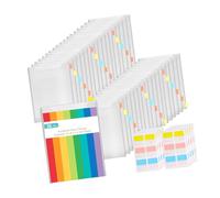Lot de 36 organiseurs de feuilles en polypropylène étiquetés multi-usages, parfaits pour l'archivage des rapports et la conservation des pages de scrapbooking