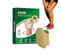 Lot de 36 pansements chauffants naturels pour genoux, autocollants à base de pour le dos et les articulations, soutien pour les personnes âgées, les athlètes, les coureurs