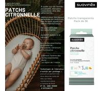 Lot de 36 patchs à la citronnelle anti-moustique