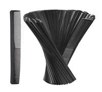 Lot de 36 peignes à cheveux en plastique incassable - Noir