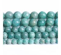 Lot de 36 perles en pierre naturelle amazonite de qualité 2A pour la fabrication de bijoux, bracelets, colliers et 1 fil de 10 mm