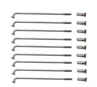 Lot de 36 rayons en acier de 2,5 mm 12 G, pour vélos électriques, compatibles avec les vélos de montagne et électriques, de rayon 12 K, kit de réparation de roue de vélo (220 mm)