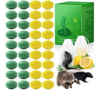 Lot de 36 répulsifs puissants pour une utilisation en extérieur, protège naturellement les mouffettes et les ratons laveurs avec protection durable pour jardin, pelouse, cour, camping, pêche, sans