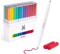 Lot De 36 Stylos À Double Pointe Pour Cricut Maker/Explore Air 2/Air - Lot De Crayons De Marquage, 33 Couleurs - Compatible Avec Cricut Cutting Machine (Pointe De 0,4 Et Pointe De 1,0)