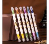 Lot De 36 Stylos Marqueurs De Dessin Créatifs Magiques, 6 Couleurs, Surligneur À Double Tête, Cadeaux Promotionnels, Fournitures Scolaires Et De Bureau, Vente En Gros