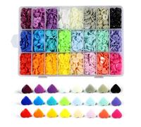 Lot de 360 boutons-pression KAM en forme de cœur avec boîte de rangement, 24 couleurs, taille 20 T5, boutons sans couture pour vêtements et travaux manuels