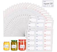 Lot de 360 étiquettes de congélation de 5 x 3 cm à écrire, 3 couleurs, autocollantes, imperméables, pour la maison, le bureau, la cuisine, amovibles sans résidus