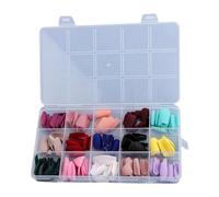 Lot de 360 faux ongles carrés en acrylique avec étui