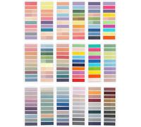 Lot De 3600 Notes Autocollantes,18 Styles,Transparentes,Petites Notes Adhésives,Marque-Pages,Marqueurs,Index Pour Le Bureau,L'école (3600)