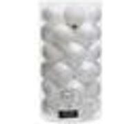 Lot de 37 boules EDM - esprit de Noël - Blanc - 72011