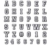 Lot de 37 breloques de chaussures en forme de chiffre de l'alphabet, chiffres de 0 à 9, personnages de l'alphabet ABC-Z, femmes et adultes, Polychlorure de vinyle