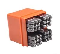 Lot de 37 tampons en métal de 3 mm en acier à haute teneur en carbone pour bijoux, cuir, bois, étui de rangement, outils d'estampage de qualité industrielle