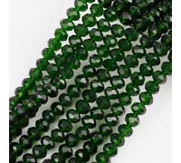 Lot de 375 perles en verre à facettes, 4 mm, avec trou, perles poney en cristal de verre à enfiler, perles de bricolage pour bracelets, colliers, boucles d'oreilles, bijoux, vert foncé B