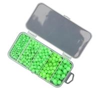 Lot de 375 perles flottantes pour pêche à la pêche - Appâts verts - Œufs - Leurres de mer - Perles de pêche en rivière