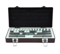 Lot de 38 blocs de jauge en acier rapide, grade 0/1 pour test de précision pour métrologie, étalonnage et inspection (conforme à la norme ASME B89.1.9-2002) (niveau 1)