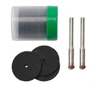 Lot de 38 disques de coupe de 24 mm pour outil rotatif, lame de scie circulaire et meule avec tige de 3 mm, résine et métal pour couper le métal, le plastique, le bois