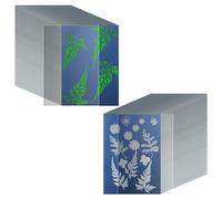 Lot de 38 feuilles de papier cyanotype A4 pour impression solaire avec 2 feuilles acryliques transparentes haute sensibilité