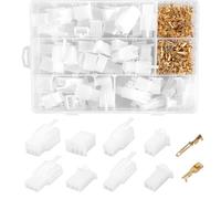 Lot de 380 connecteurs de câble, 2, 3, 4, 6 broches, connecteurs plats de voiture, 2,8 mm, mâle, femelle, boîtier et serre-câbles pour voiture, moto, vélo